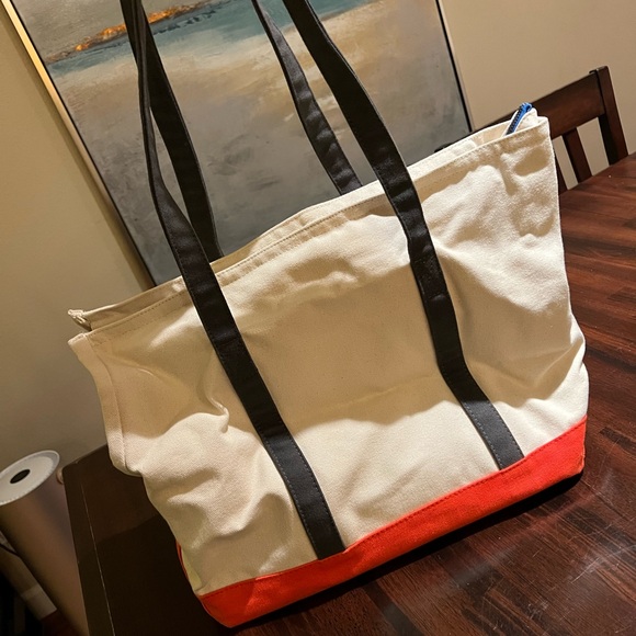 CANVAS PET TOTE NATURAL & ORANGE - Picture 5 of 10